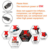2pc Male to Cigarette Lighter Socket Adapter Power Cable for Dash Cam, Car Light Strips  for Car Inverter Air Pump Electric Cup