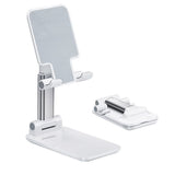 2pc Angle Height Adjustable Cell Phone Holder with Silicon Pad for Desk Fully Forldable Mobile Phone Holder Compatible