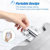2pc Angle Height Adjustable Cell Phone Holder with Silicon Pad for Desk Fully Forldable Mobile Phone Holder Compatible