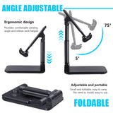 2pc Cell Phone Stand for Desk,Angle Height Adjustable Phone Holder for Office,Compatible with Tablets,Charging Accessories