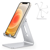 Adjustable Cell Phone Stand,  Aluminum Desktop Cellphone Stand with Anti-Slip Base and Convenient Charging Port In Australia - Darrahopens