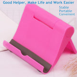 2pc Adjustable Foldable Cell Phone Stand for Desk, Compatible with Most Smartphones and Tablets, Anti-Slip Rubber Base for Stability