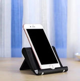 2pc Adjustable Foldable Cell Phone Stand for Desk, Compatible with Most Smartphones and Tablets, Anti-Slip Rubber Base for Stability