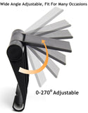 2pc Adjustable Foldable Cell Phone Stand for Desk, Compatible with Most Smartphones and Tablets, Anti-Slip Rubber Base for Stability