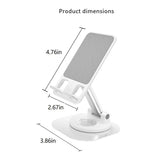 2pc Cell Phone Stand, Fully Foldable Phone Holder for Desk, Desktop Mobile Phone Cradle Dock Compatible