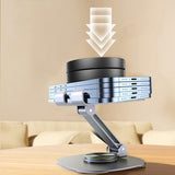 Extendable Cell Phone Stand, Aluminium Phone Holder for Desk, Multi-Angle/Height Adjustable Phone Stand Compatible