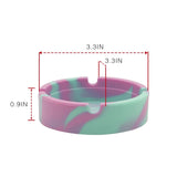 3Pcs Silicone Ashtrays for Cigarettes - Rubber Tray High Heat silicone cigarette holder Ash Tray Round Tray Cigar Ashtrays