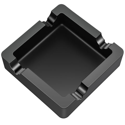 Cigar Ashtray Big Ashtrays for Cigarettes Outdoors Large Black Dual-use Rest Unbreakable Silicone Cigar Cigarette Ashtray