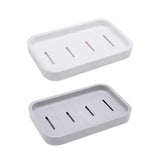 4PCS Draining Soap Dishes, Dishwashing Sponge Soap Holder with Water Tray, Keep The Place Dry, Easy to Clean Soap Cases, Suitable
