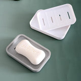 4PCS Draining Soap Dishes, Dishwashing Sponge Soap Holder with Water Tray, Keep The Place Dry, Easy to Clean Soap Cases, Suitable