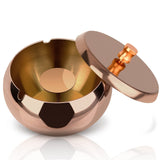 2pc Ashtray, Outdoor Ashtray with Lid, Stainless Steel Home Ash Tray Set for Cigarettes, Cool Ashtray for Outside and Indoor Use In Australia - Darrahopens