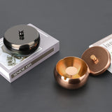 2pc Ashtray, Outdoor Ashtray with Lid, Stainless Steel Home Ash Tray Set for Cigarettes, Cool Ashtray for Outside and Indoor Use In Australia - Darrahopens