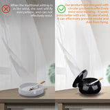 2pc Ashtray, Outdoor Ashtray with Lid, Stainless Steel Home Ash Tray Set for Cigarettes, Cool Ashtray for Outside and Indoor Use In Australia - Darrahopens