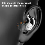 Swimmers Earplugs for Adults Men Women Teens - Ear Protection Reusable Ear Plugs for Swim Pool Shower Bathing Water Sports