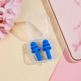 10pc Swimming Earplugs Silicone Noise Cancelling Ear Plugs Reusable Waterproof Earplugs with Case for Swimming and Sleeping