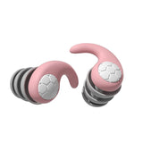 5pc Sleeping Noise  Cancelling  Soft  Reusable Waterproof Ear Plugs Silicone Noise Reduction Earplug