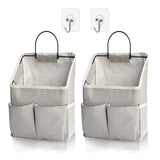 2 pc Wall Hanging Storage Bag,Wall Hanging Organizer bags with Pockets, Wall Organizer Storage for Dormitory Bathroom Bedroom