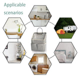 2 pc Wall Hanging Storage Bag,Wall Hanging Organizer bags with Pockets, Wall Organizer Storage for Dormitory Bathroom Bedroom In Australia - Darrahopens