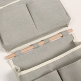 2Pcs Over Door Hanging Storage Bags Wall Mount Hangable Organizer， Waterproof Linen Cotton Fabric Living Room Bedroom Bathroom In Australia - Darrahopens