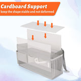 Bedside Caddy/Bedside Storage Bag Hanging Organizer for Bunk and Hospital Beds,Dorm Rooms Bed Rails,Can be Placed Glasses