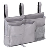 Bedside Caddy, Hanging Storage Bag Holder Beside Organizer with Pockets for Bunk Dorm Rooms and Hospital Bed Rails, Grey In Australia - Darrahopens