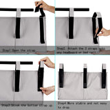 Bedside Caddy, Hanging Storage Bag Holder Beside Organizer with Pockets for Bunk Dorm Rooms and Hospital Bed Rails, Grey