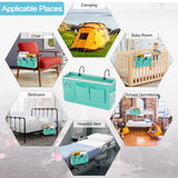 Bedside Storage Bag Hanging Organizer for,Dorm Rooms Bed Rails,Can be Placed Glasses,Books,Mobile Phones,Keys (Green) In Australia - Darrahopens