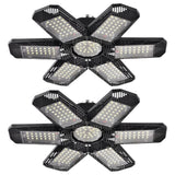 2 pc Garage Lights,Deformable Garage Ceiling Light with Multi-Position Panels, Shop Light for Garage, High Bay Light Support Socket In Australia - Darrahopens