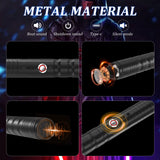 Colors Changeable,  Detachable Force Alloy Sword,Light Cosplay Toy Support Heavy Dueling with Sound Fonts  Black In Australia - Darrahopens