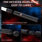 Colors Changeable,  Detachable Force Alloy Sword,Light Cosplay Toy Support Heavy Dueling with Sound Fonts  Black In Australia - Darrahopens