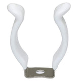 10pc -Clips Holder Bracket for Bulbs & Fluorescent Tubes Mounting Accessories, White Plastic Dipped Clamps Lamp Support Lampholder