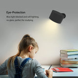 Reading Lights, Wall Mounted with Color Temperatures & Brightness Levels Rechargeable Battery Magnetic Ball Rotation Touch Control