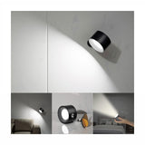 Reading Lights, Wall Mounted with Color Temperatures & Brightness Levels Rechargeable Battery Magnetic Ball Rotation Touch Control