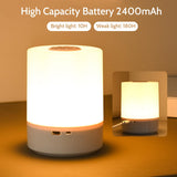 Touch Bedside Table Lamp, Lamp with Warm White Lights, Multi-Color Smart Nightstand Lamp for for Living Room Home Gifts In Australia - Darrahopens