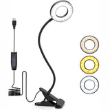 Desk Lamp Clip on Light, Lamp with  Color Modes Brightness Levels, Flexible Gooseneck Eye Protection Bed Night Light for Reading In Australia - Darrahopens