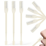 24PCS Nose Hair Knife Degree Rotation Shaving with Double Sided Comb Nostril Cleaner, Facial Hair Removel Portable Nose Hair Trimmer In Australia - Darrahopens