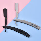 2pc Men Straight Edge Shaving Razor Knife Handle Badger-hair Beard Shaving Brush Tool Kit and Refill Blades Kit In Australia - Darrahopens