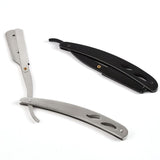 2pc Men Straight Edge Shaving Razor Knife Handle Badger-hair Beard Shaving Brush Tool Kit and Refill Blades Kit In Australia - Darrahopens