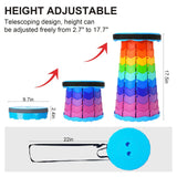 Upgraded Foldable Stool Thickened, Portable Collapsible Stool Retractable Stool for Fishing, Outdoor Activities