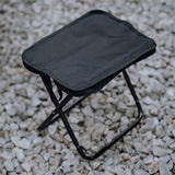 Portable Stool, Foldable Camping Stool, Zip Packed Stool Convenient for Travel/Hike/Wait in Line