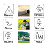 Mini Portable Folding Stool, Camping Fishing Stool for Adults Fishing Hiking Gardening and Beach with Carry Bag In Australia - Darrahopens