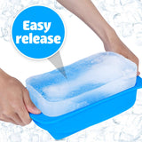 2pc  Extra Large Ice Block Mold Silicone Ice Cube Molds Reusable Ice Cube Tray Foldable Big Ice Bath Cubes Molds Ice Makers