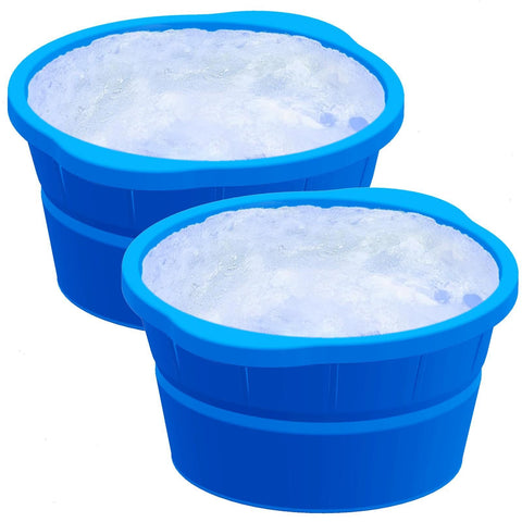2pc Extra Large Ice Block Mold,Extra Thick Round Silicone Ice Cube Molds Reusable Giant Ice Cube Bricks Maker Ice Tray In Australia - Darrahopens