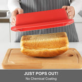 2pc  Silicone Bread and Loaf Pans  - Nonstick Silicone Baking Mold for Homemade Loaf, Bread and Meatloaf In Australia - Darrahopens