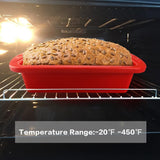 2pc  Silicone Bread and Loaf Pans  - Nonstick Silicone Baking Mold for Homemade Loaf, Bread and Meatloaf