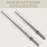 3pc Wall Clock Hands Clock Pointer Repair Replacement Part  Pointer clock pointer high torque movement