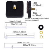 Quartz Clock Movement,  Inch Maximum Dial Thickness,  Inch Total Shaft Length (White) In Australia - Darrahopens