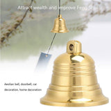 Copper Feng Shui Bell Good Luck Protection Bell Wealth Safe Peace Lucky Ornament Buddhist Supplies Aeolian Bell