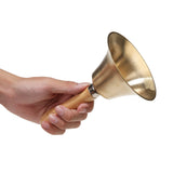 Hand Call Bell with Brass Solid Wood Handle,Very Loud Handbell， Large Hand Bell ，Hand Bells for Kids and Adults, Used In Australia - Darrahopens