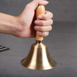 Hand Call Bell with Brass Solid Wood Handle,Very Loud Handbell， Large Hand Bell ，Hand Bells for Kids and Adults, Used In Australia - Darrahopens